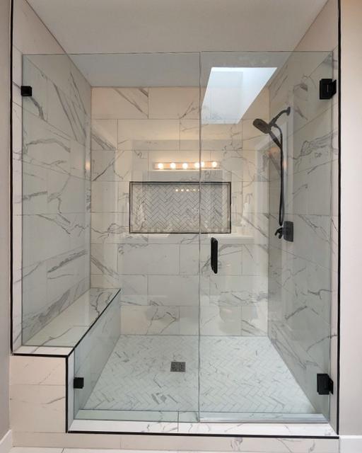 Door & panel with skylight · Matte black