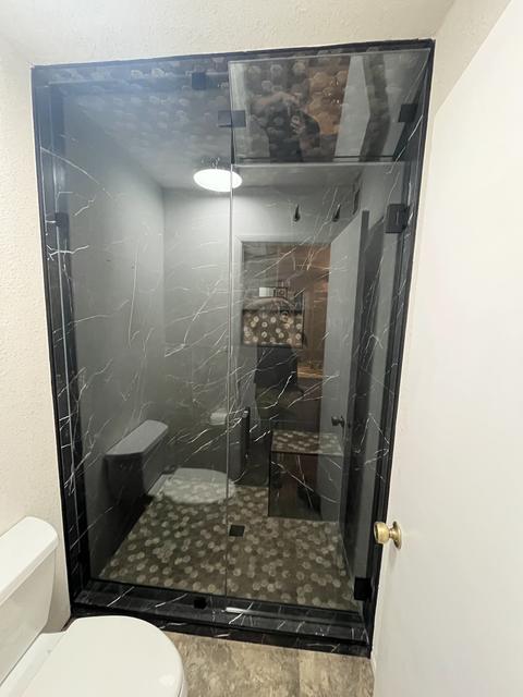 Framed door & panel · Matte black